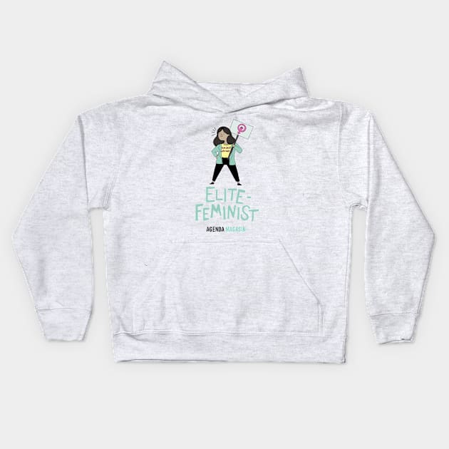 Elitefeminist Kids Hoodie by Agenda_Magasin